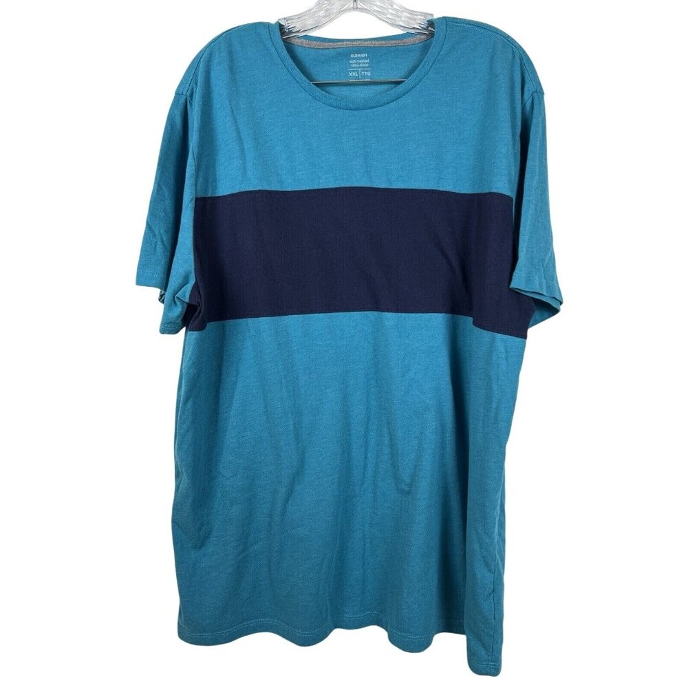 Old Navy Men's T-shirt Lot Of 2 Size XXL Soft Washed And Relaxed